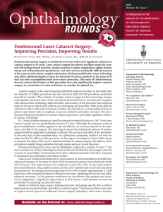 Femtosecond Laser Cataract Surgery