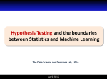 Hypothesis Testing and the boundaries between Statistics and
