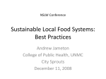Sustainable Local Food Systems: Best Practices