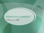 Statistics and Research Design