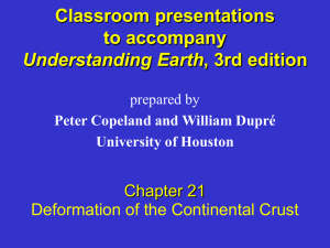 Deformation of the Continental Crust