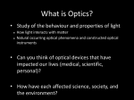 Intro to optics presentation