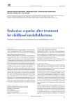 Endocrine sequelae after treatment for childhood medulloblastoma