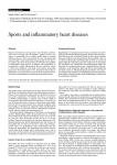 Sports and inflammatory heart diseases