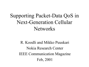 Supporting Packet-Data QoS in Next
