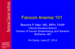 FANCONI`S ANEMIA Blanche Alter, MD University of Texas Medical