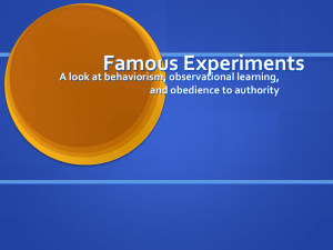 Famous Experiments