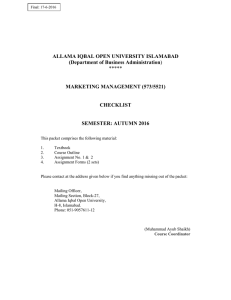 0573-5521 - Allama Iqbal Open University