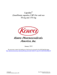 Lipofen - Kowa Pharmaceuticals America, Inc.