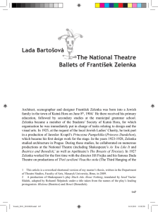 The National Theatre Ballets of František Zelenka