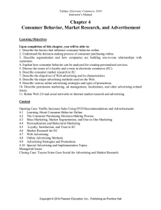 Chapter 4 Consumer Behavior, Market Research, and