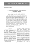 The global distribution of net primary production: Resolving the