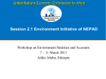 Environment initiative of NEPAD