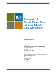 Assessment of Climate Change Risks to Energy Reliability in the