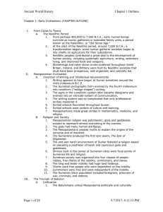 Chapter 1: Early Civilizations (CHAPTER - tms-ancient