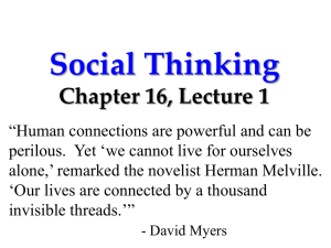 Social psychology