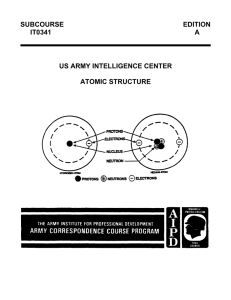 US Army electronics course Atomic Structure