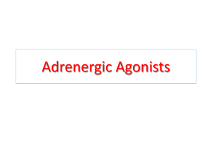 Adrenergic Agonists