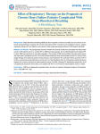 Effect of Respiratory Therapy on the Prognosis of Chronic Heart