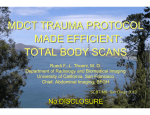 mdct trauma protocol made efficient - SCBT-MR