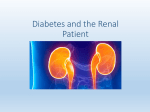 Diabetes and the Renal Patient