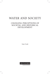 WATER AND SOCIETY