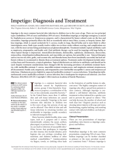 Impetigo: Diagnosis and Treatment