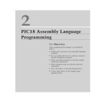 PIC18 Assembly Language Programming