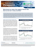 What should we make of the negative interest rates that