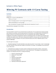 Winning PV Contracts with I-V Curve Testing