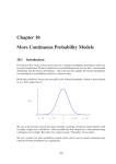 Chapter 10 More Continuous Probability Models