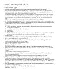 In-Class Exam Study Guide