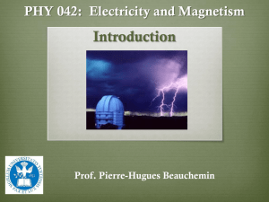 Introduction to electromagnetism - Pierre