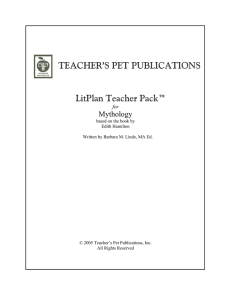 TEACHER`S PET PUBLICATIONS LitPlan Teacher Pack