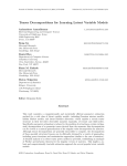 Tensor Decompositions for Learning Latent Variable Models