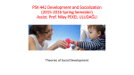 PSK 442 Development and Socialization (2015