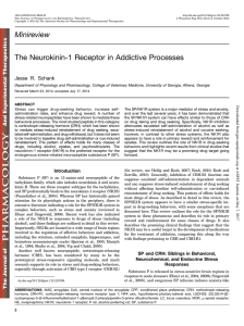 Minireview The Neurokinin-1 Receptor in Addictive Processes