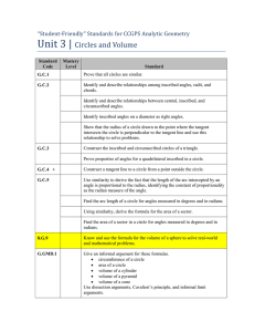 Unit 3 | Circles and Volume