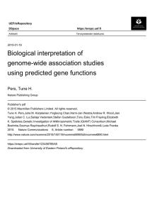 Biological interpretation of genome-wide association studies using