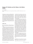 Chapter 29: Nutrition and the Kidney in the Elderly Patient