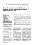 Clinical practice guidelines for the prevention and treatment of