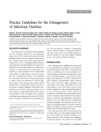 Practice Guidelines for the Management of Infectious Diarrhea