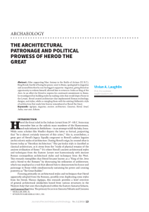 the architectural patronage and political prowess of herod the great