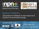 General 3 hour Nature`s Notebook Volunteer Training Slide Deck