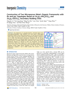 Construction of Two Microporous MetalOrganic Frameworks with flu
