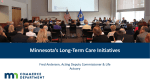 Minnesota`s Long-Term Care Initiatives