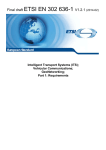 EN 302 636-1 - V1.2.1 - Intelligent Transport Systems (ITS