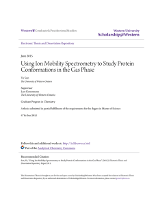 Using Ion Mobility Spectrometry to Study Protein Conformations in