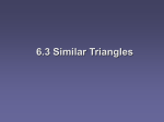 Similar Triangles