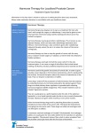 Hormone Therapy for Localised Prostate Cancer